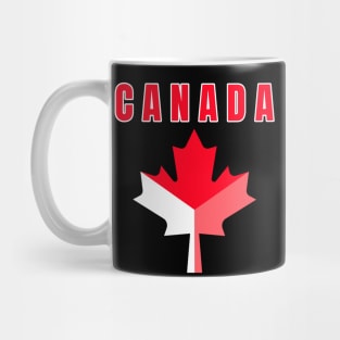 Canadian Pride, Red And White Maple Leaf Mug